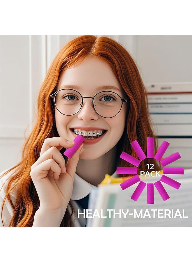HAVEN 12Pcs Orthodontic Aligner Chewies for Aligner Chompers Aligner Trays Seaters, Compatible with Invisalign Braces - Purple - Image 2